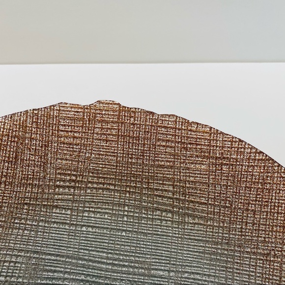 Artistic accent forged large glass bowl - Picture 4 of 11